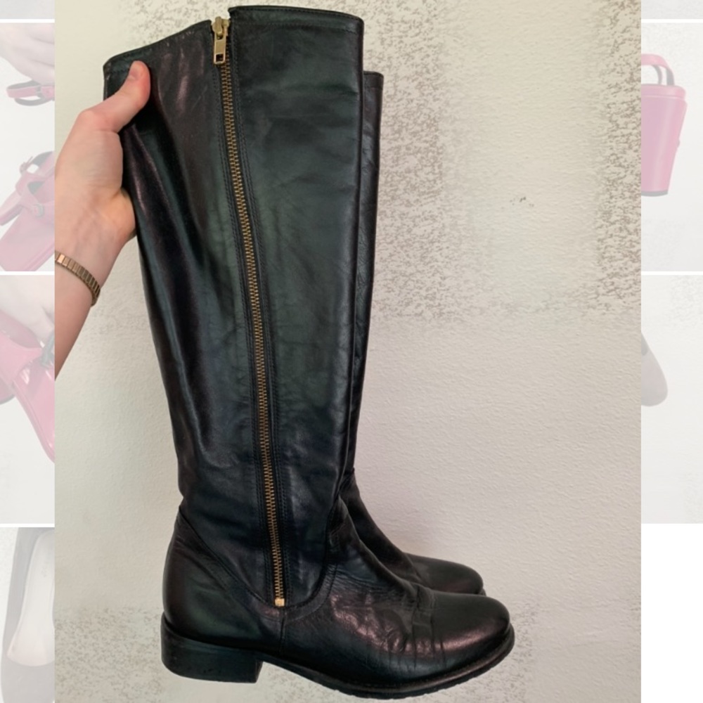 ALDO Real Leather Riding Boots